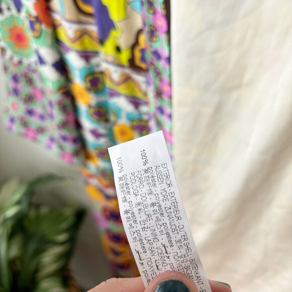 Zara Satin Effect Printed Belted Kimono Robe - Picture 8 of 12